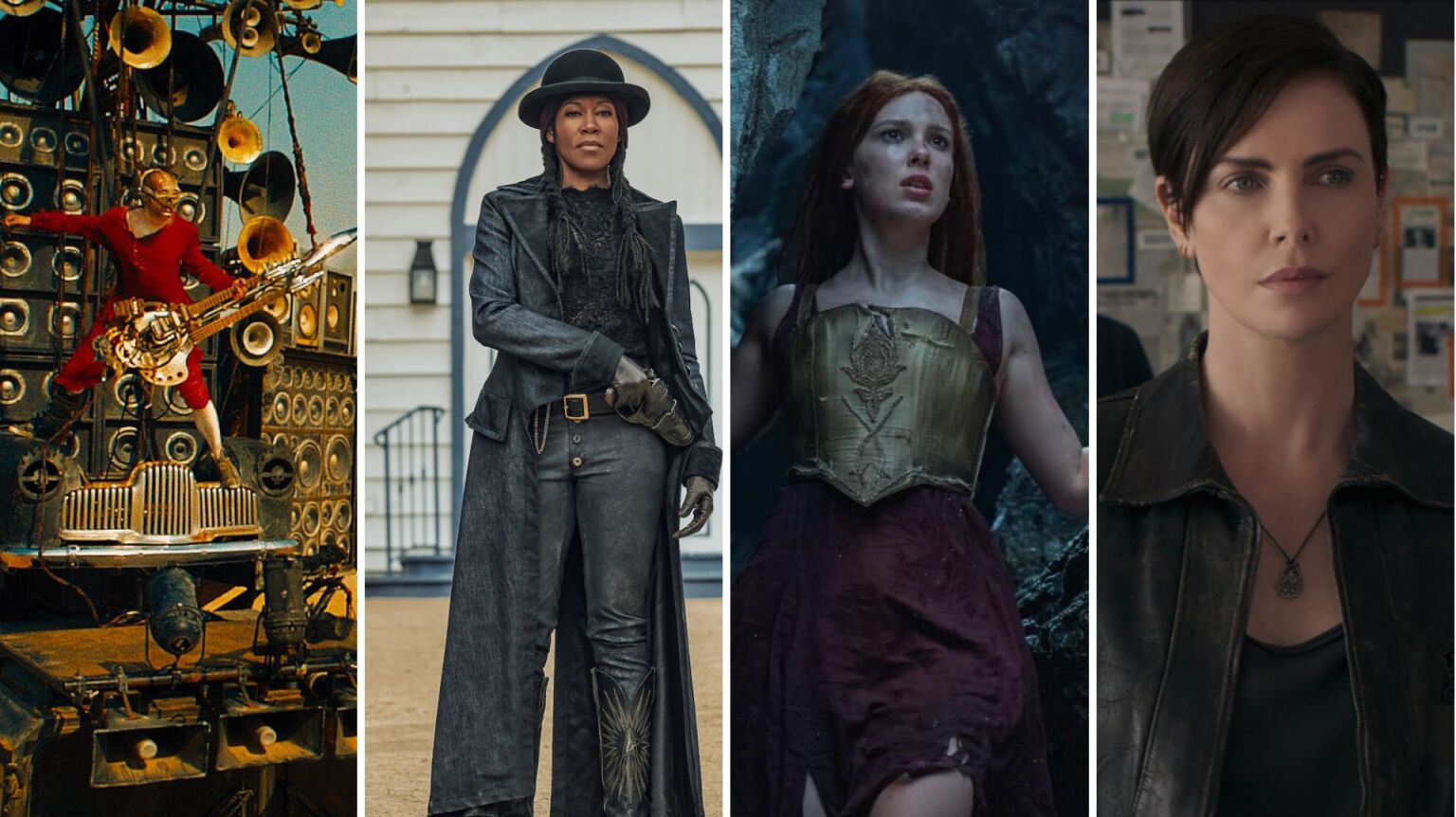 Composite of images from Netflix action movies. 