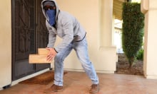 Porch pirate steals packages from porch
