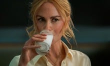 Nicole Kidman drinks a glass of milk in "Babygirl."