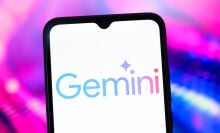 Google Gemini logo on phone screen