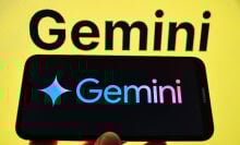 Google Gemini logo on phone screen