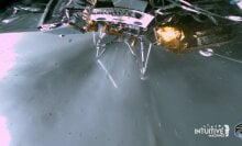 Intuitive Machines' Odysseus lander tilted on the moon