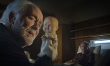 John Lithgow as Dave Crealy, Geoffrey Rush as Stefan Mortensen, and Jenny Pen in James Ashcroft’s "The Rule of Jenny Pen."