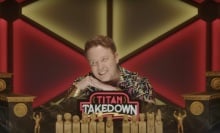 Brennan Lee Mulligan in "Dimension 20: Titan Takedown."