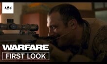 A man with a sniper rifle in "Warfare."