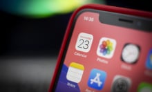 The Calendar application is seen on an iPhone