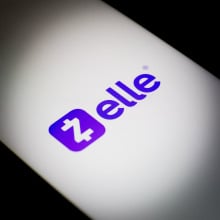 zelle logo on a screen
