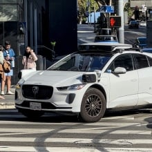 A Waymo robotaxi in Los Angeles.