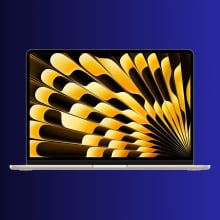 2024 MacBook Air on gradient background
