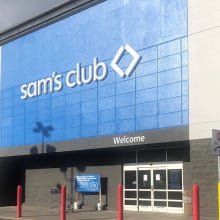the exterior of a Sam's Club store