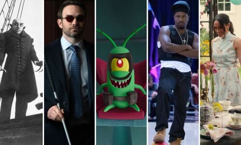 Composite of images from new to streaming TVs and shows. 