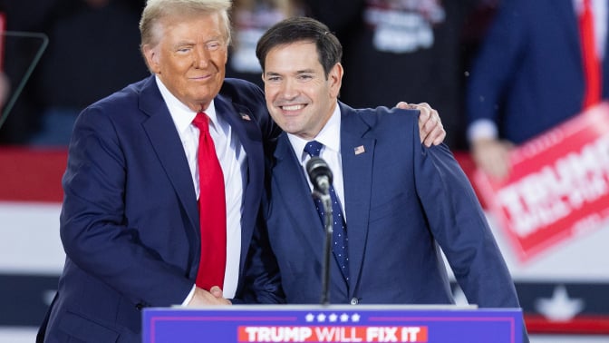President Donald Trump and Secretary of State Marco Rubio