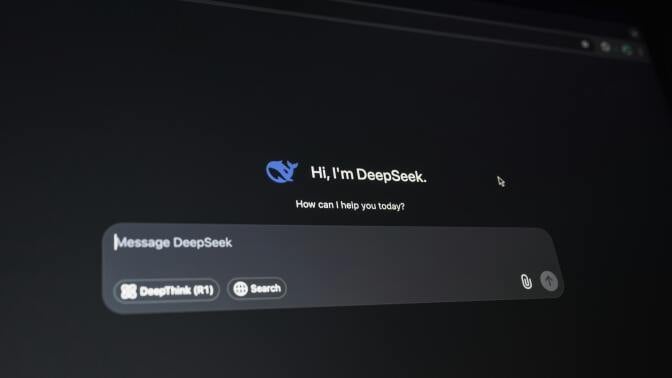 DeepSeek on screen
