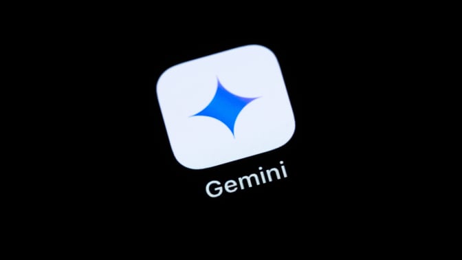 the gemini app on a phone