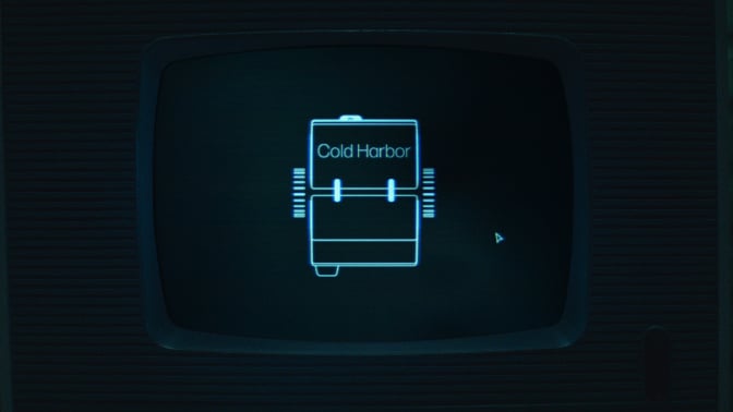 A computer screen shows the words "Cold Harbor".