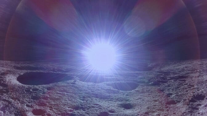Blue Ghost moon lander captures a sunrise on the surface of the moon