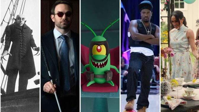 Composite of images from new to streaming TVs and shows. 