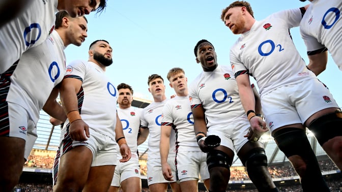 Maro Itoje of England reacts