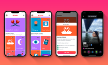 screenshots of tinder explore page