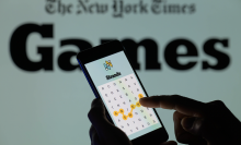 A game being played on a smartphone.