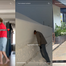 screenshots of tiktoks showing guys being goofy