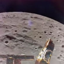 A view of the moon captured by Firefly Aerospace's Blue Ghost spacecraft on Feb. 24, 2025.