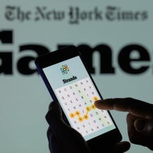 A game being played on a smartphone.