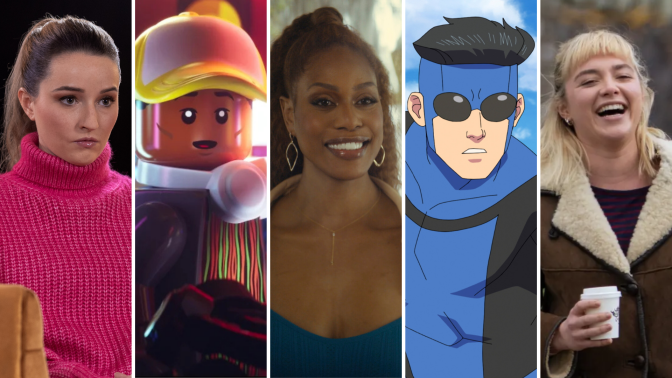 Composite of images from movies and shows that are new to streaming. 