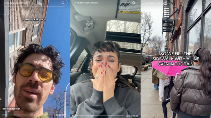 three tiktok screenshots about buddies