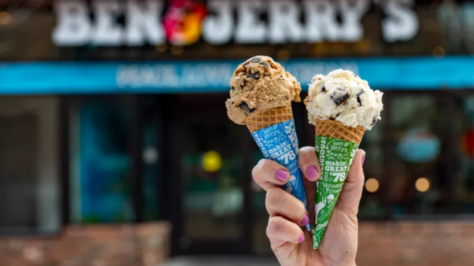 Ben and Jerry's cone